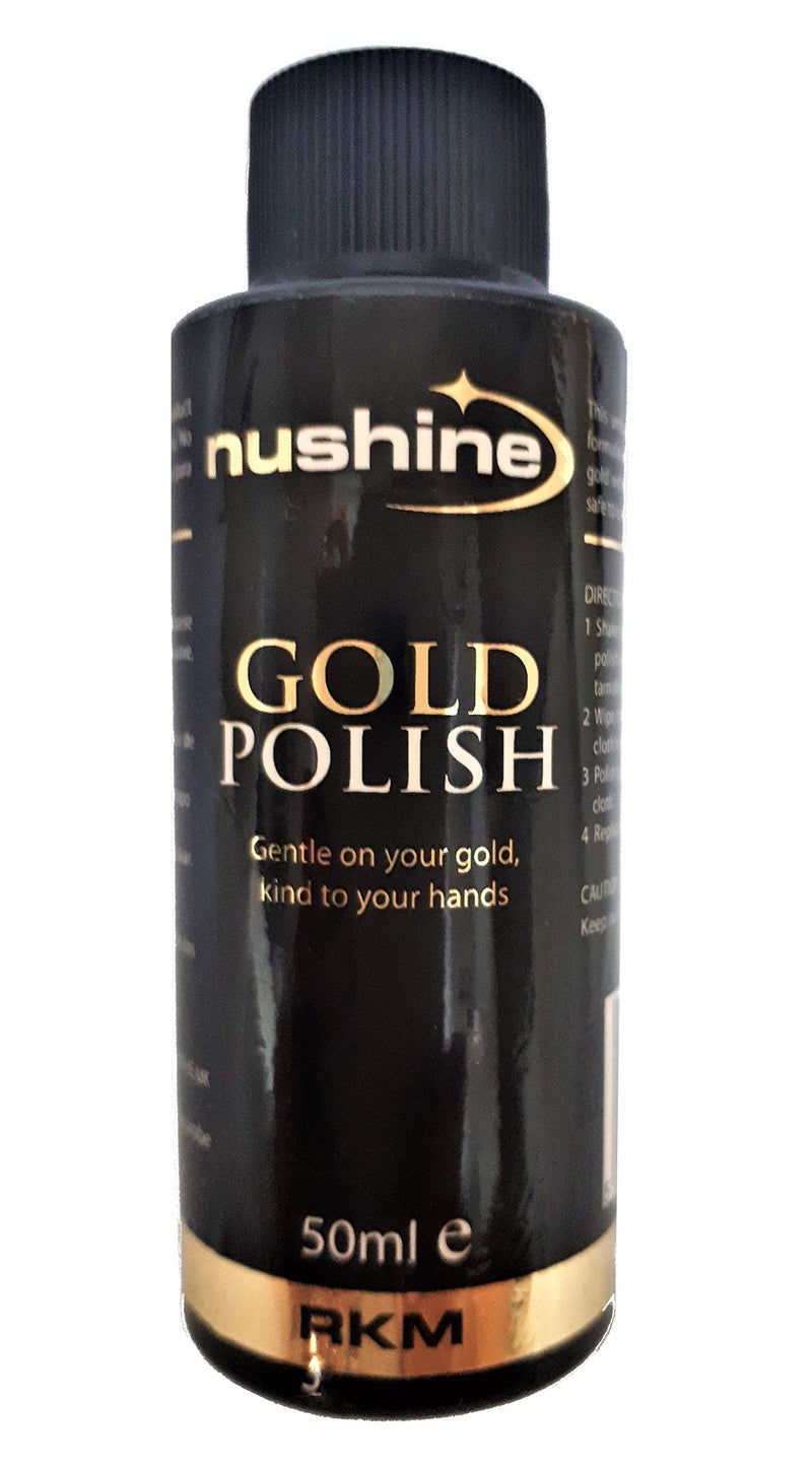 Nushine Gold Polish 1.7 Oz - ecofriendly formula works effortlessly with beautiful results - Image 1